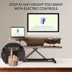 FLEXISPOT 35" Electric Standing Desk Converter, Height Adjustable Motorized - Image 4
