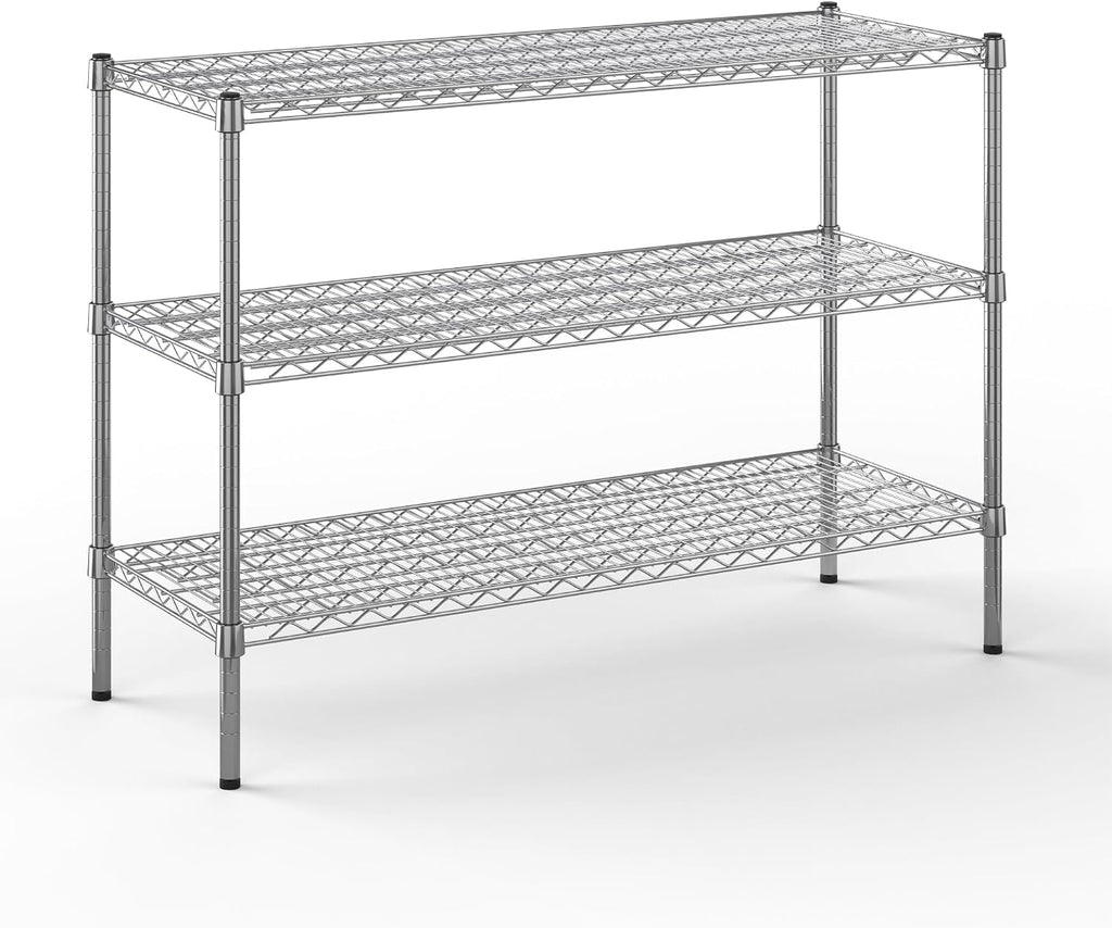 Regal Altair 18" Deep x 48" Wide x 34" Height Wire Shelving Kit | 3-Tier | NSF