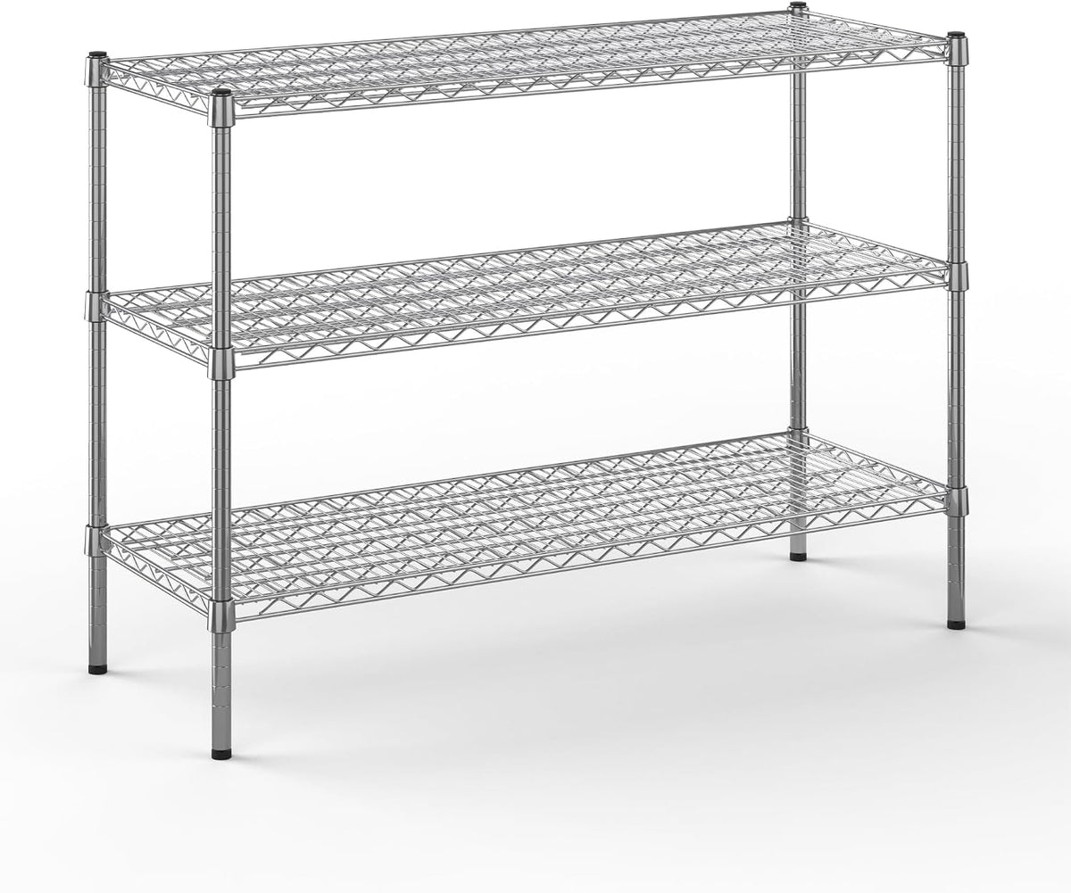 Regal Altair 18" Deep x 48" Wide x 34" Height Wire Shelving Kit | 3-Tier | NSF