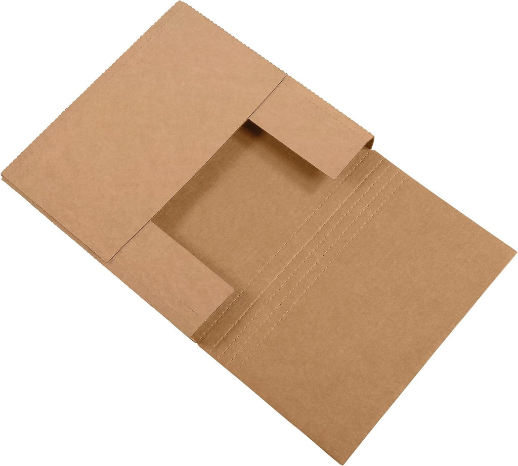 Tape Logic TLM772BFK Easy-Fold Mailers, 7 1/2" x 7 1/2" x 2"