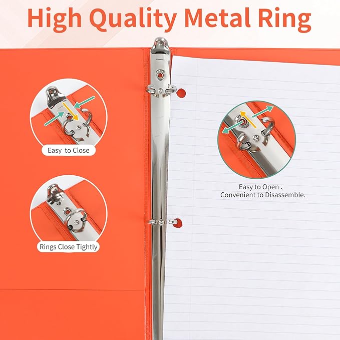SUQJOY 0.5-inch 3 Ring Binder - Image 5