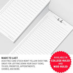 321Done 2-Pack Skinny To Do List Notepad, Made in USA - Image 4