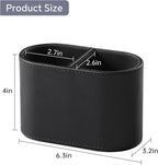 MEIBOOCH PU Leather Pen Holder for Desk, Small Remote Control Holder Pencil Cup - Image 7
