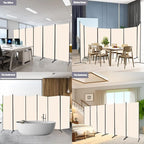Room Divider 6FT Folding Privacy Screens, 6 Panel Partition Room Dividers - Image 7