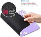 IMAYONDIA Cute Purple Mouse Pad, Floral Flowers Mouse Pad, Sakura Cherry - Image 3