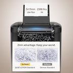 QUIETLEMON 250-Sheet Heavy Duty Paper Shredder Auto Feed, P-5 Security Level - Image 2