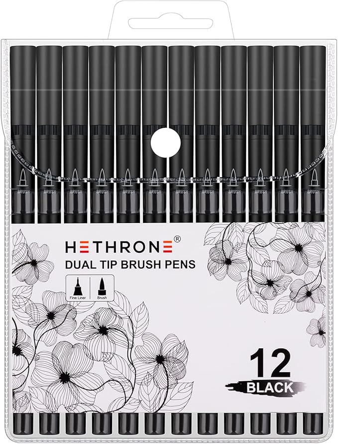 Hethrone Black Markers for Drawing - Image 6