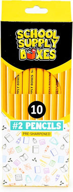 School Supply Boxes | 10 ct. Wooden Pencil Pack | 48 Packs | Pre-Sharpened No. by SchoolSupplyBoxes
