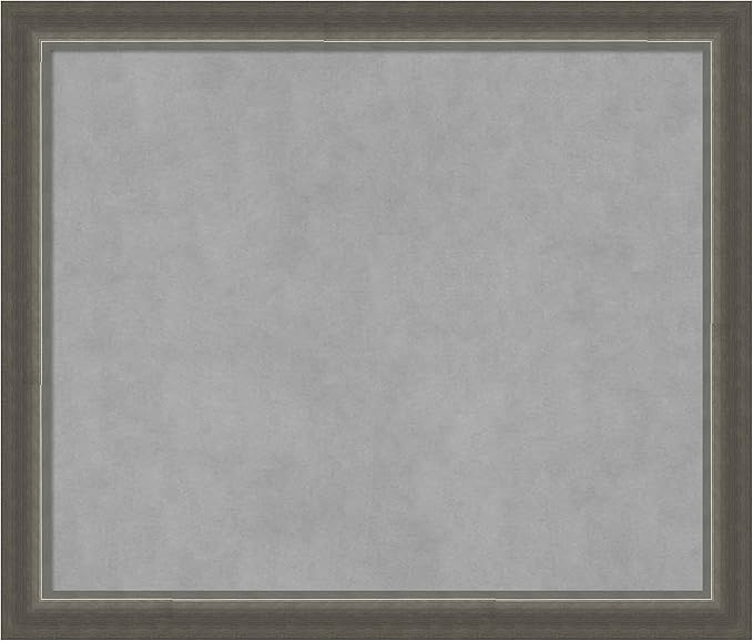 Amanti Art Silver Framed Magnetic Board 23x27 Medium Vision Board by AmantiArt