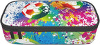 Colorful Soccer Pencil Case Big Capacity Storage Pencil Pouch Stationery Bags - Image 9