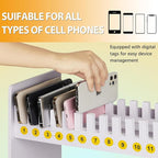 Ozzptuu Cell Phone Holder Classroom Cell Phone Storage 2-Tier Multiple Cell - Image 3