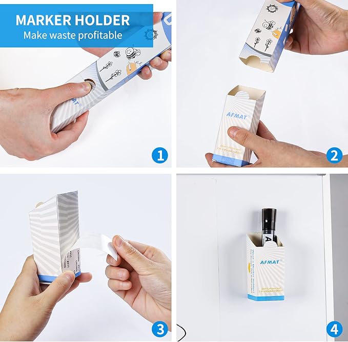 AFMAT Whiteboard Sticker, 17.3" x 78" Dry Erase Contact Paper, Stain-Proof & - Image 6