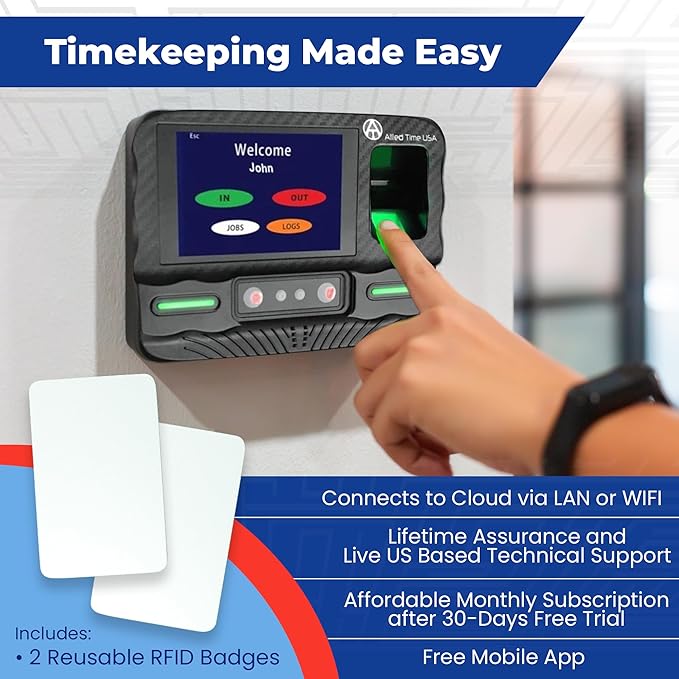 Biometric Time Clock for Employees Attendance - Image 3