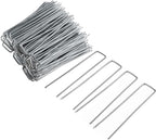 FEED GARDEN 10 Inch 50 Pack Galvanized Landscape Staples 11 Gauge Anti-Rust by FEEDGARDEN