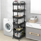 Sywhitta 6-Tier Plastic Rolling Utility Cart - Image 7