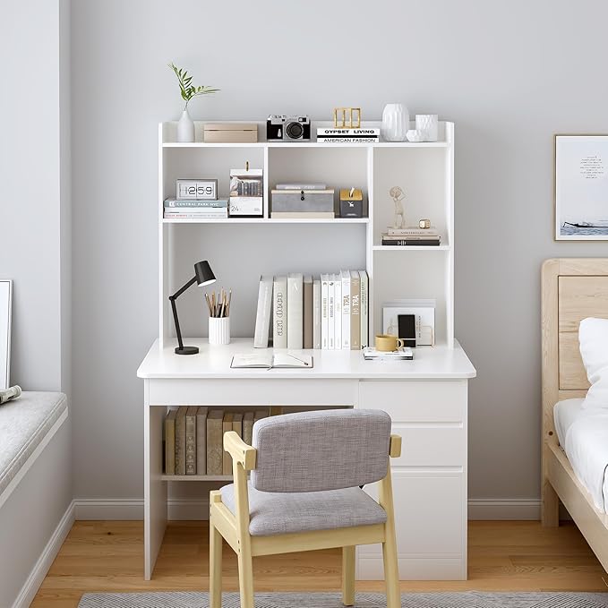 OSCHF Wooden Desktop Hutch Bookshelf - Image 6