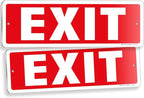 iSYFIX Exit Sign – 2 Pack 12x4 Inch – 100% Rust Free .040 Aluminum Signs by iSYFIXPREMIUMSIGNS