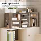 HOOBRO Countertop Mail Sorter Organizer, Wooden Literature Organizer, Student - Image 5