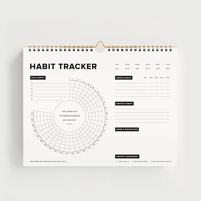 Stay on Track Habit Tracker Wall Calendar – Daily, Weekly & Monthly Habit - Image 3