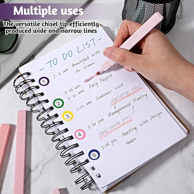 IANFAN 120 Pcs Bible Highlighters Aesthetic, Chisel Tip Cute Pastel - Image 4