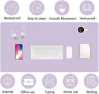 PU Leather Desk Pad Protector Gaming Mouse Pad Non Slip Desk Mat - Image 5