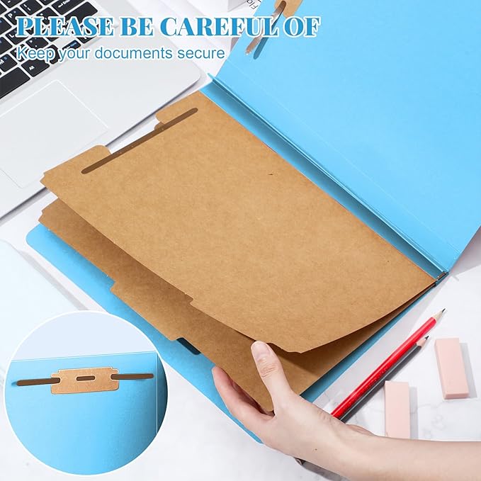 Skyygemm 36 Pcs Classification Folders Letter Size, 2 Divider Pressboard File - Image 4