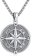 Compass Necklace for Women Men 925 Sterling Silver Pendant Urn Necklaces for by Eusense
