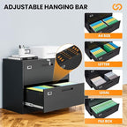 AFAIF 2 Drawer File Cabinets for Home Office, Metal Filing Cabinet - Image 5