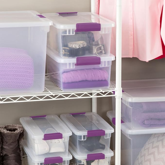 Sterilite 36-Pack 15 Quart Clearview Latch Box, Stackable Organizer Bins - Image 8