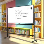 Large Dry-Erase Rolling Magnetic Whiteboard - Image 8