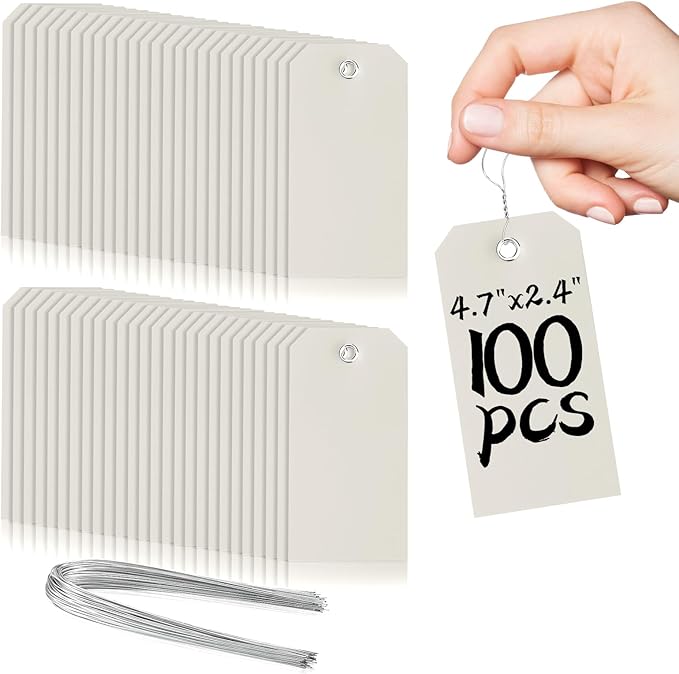 100 Pieces Plastic Shipping Tags by XUWAIDSGN