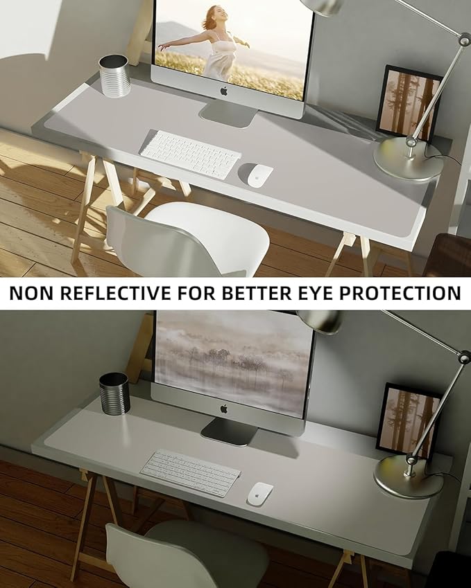 Small Leather Desk Mat, Mouse Pad, Laptop Mat, Non-Slip PU Leather Blotter - Image 6