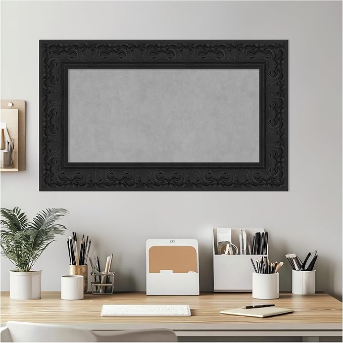 Amanti Art Black Framed Magnetic Board 19x31 Small Vision Board - Image 6