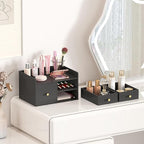 Bamboo Desk Organizer with Drawers Wooden Desktop Storage Drawers - Image 7