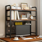 IOTXY 2-Tier Desktop Hutch Bookshelf by IOTXY