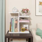 ELITEROO Desk Bookshelf, 4 Tier Wood Desktop Bookshelf, Adjustable Table Top - Image 8