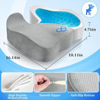 CushyOasis Seat Cushion, Chair Cushions, Office Chair Cushions, Anti-Slip - Image 2