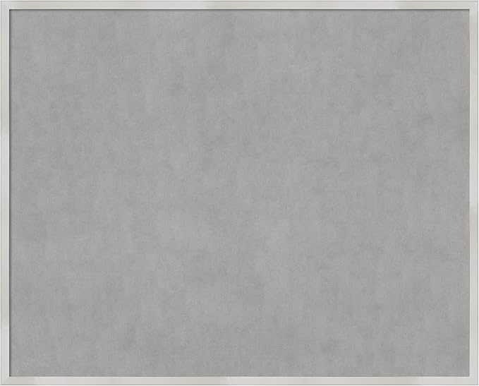 Amanti Art Silver Framed Magnetic Board 33x41 X-Large Vision Board by AmantiArt