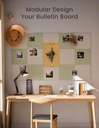Large Felt Bulletin Board 48" x 36" Cork Board Alternative-12 Pack - Image 5