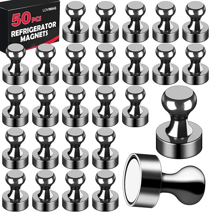 LOVIMAG Fridge Magnets 50Pcs Refrigerator Whiteboard Small Strong Magnet by LOVIMAG