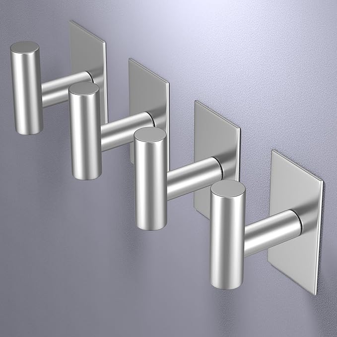VAEHOLD Wall Towel Hooks, Heavy Duty Sticky Holder Waterproof Towel Hooks - Image 3