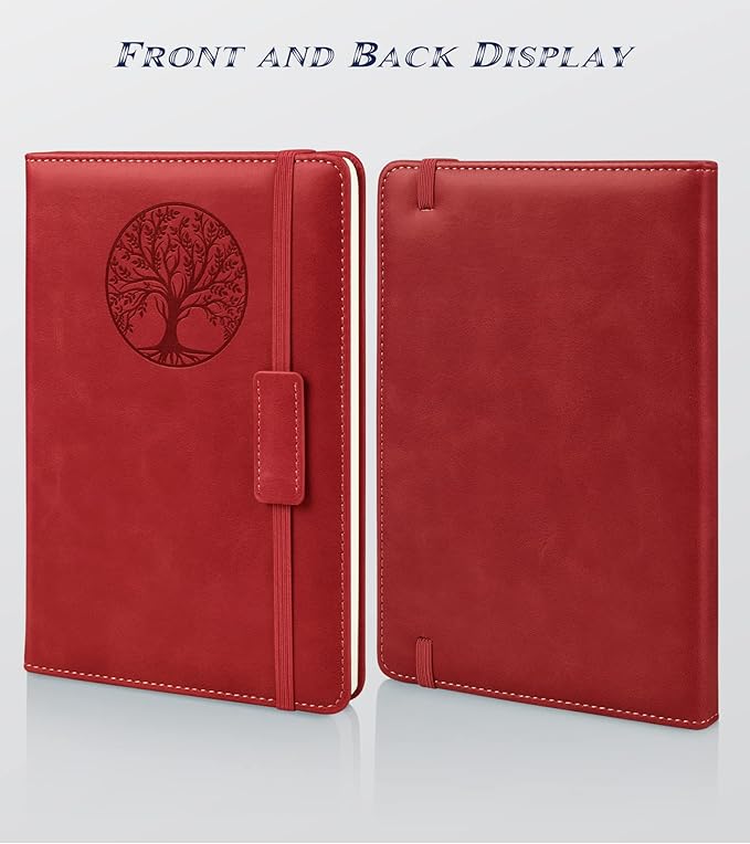 Biuwory Lined Journal Notebook for Women Men, 256 Pages A5 Hardcover Leather - Image 3