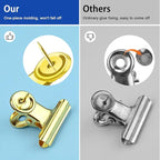 30 Pieces Push Pins Clips Gold Thumb Tacks - Image 4