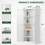 kitchen pantry cabinet,white metal pantry cabinet with 2 shown in use