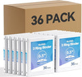 SUNEE White Binders 1/2 Inch 36 Pack Bulk by SUNEE