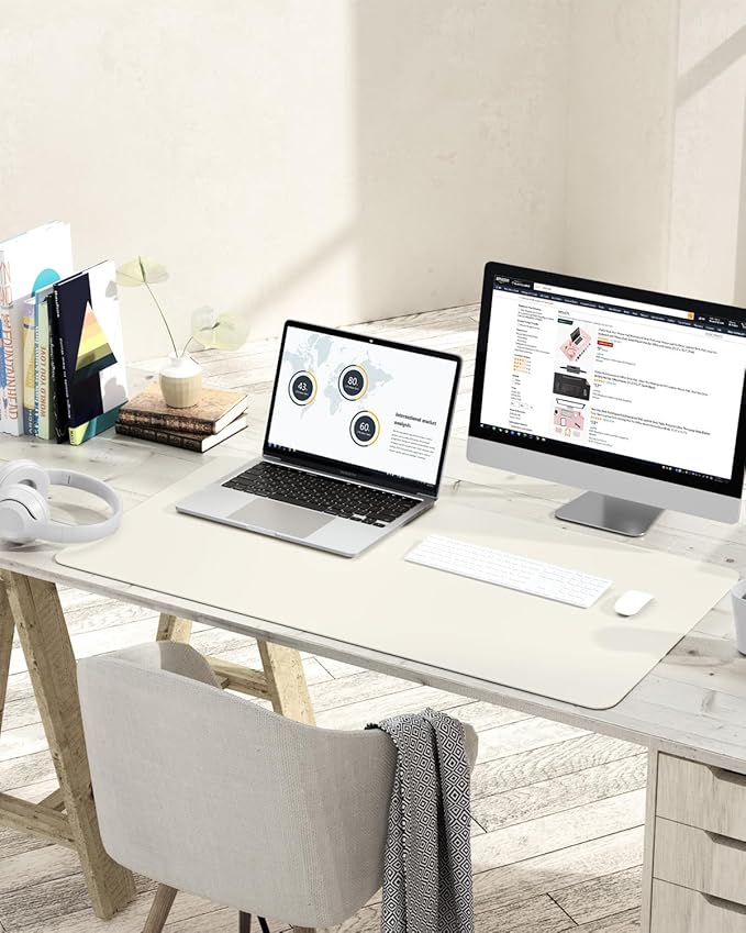YSAGi Non-Slip Leather Desk Pad, Desk Matt - Image 6