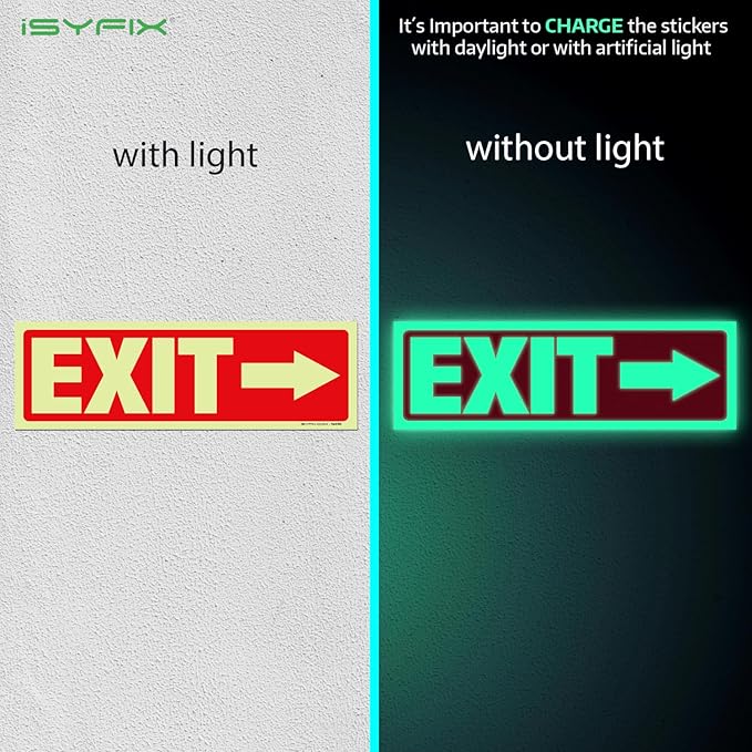 iSYFIX Exit Stickers Signs - Image 2