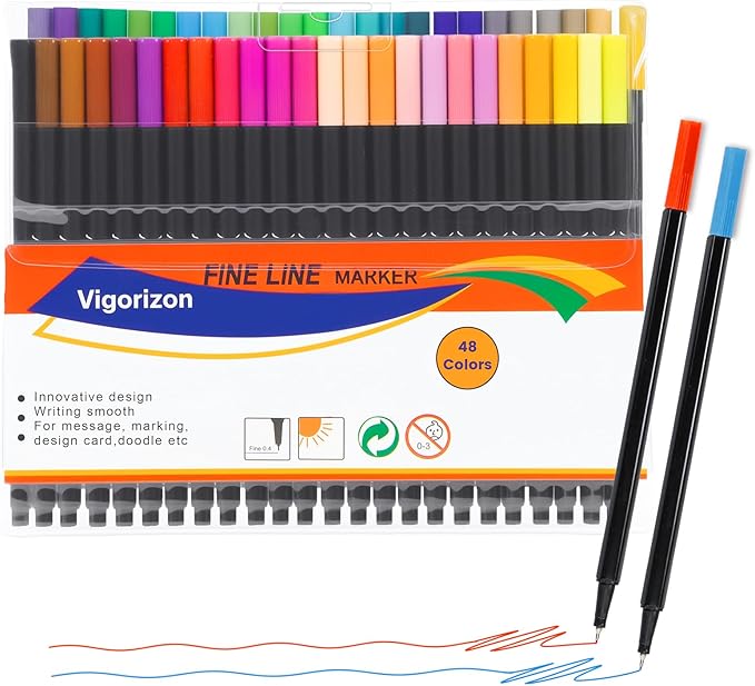 Vigorizon Fine Line Marker Pens by Unknown