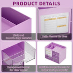 Marbrasse Desk Organizer with 3 Drawer, Desk Organizers and Accessories with 4 - Image 6