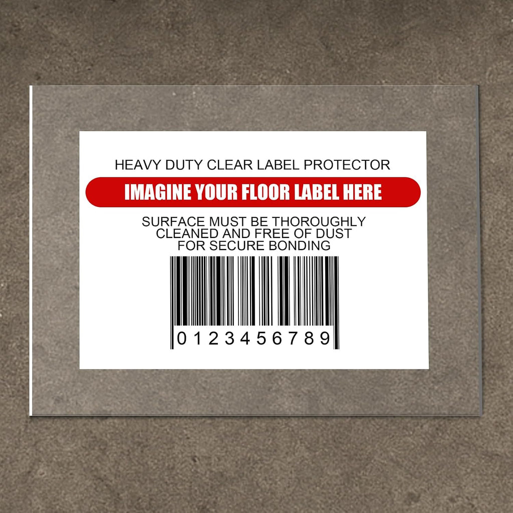 Janlaugh 50 Pcs Industrial Clear Label Protectors 10 x 13 Inch Waterproof Clear